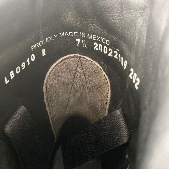 Lane Boots Womens Gray Leather Canvas Mid-Calf Western Moto Style Zip Size 7.5 - Picture 9 of 11